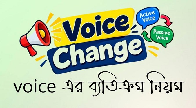 voice এর ব্যতিক্রম নিয়ম